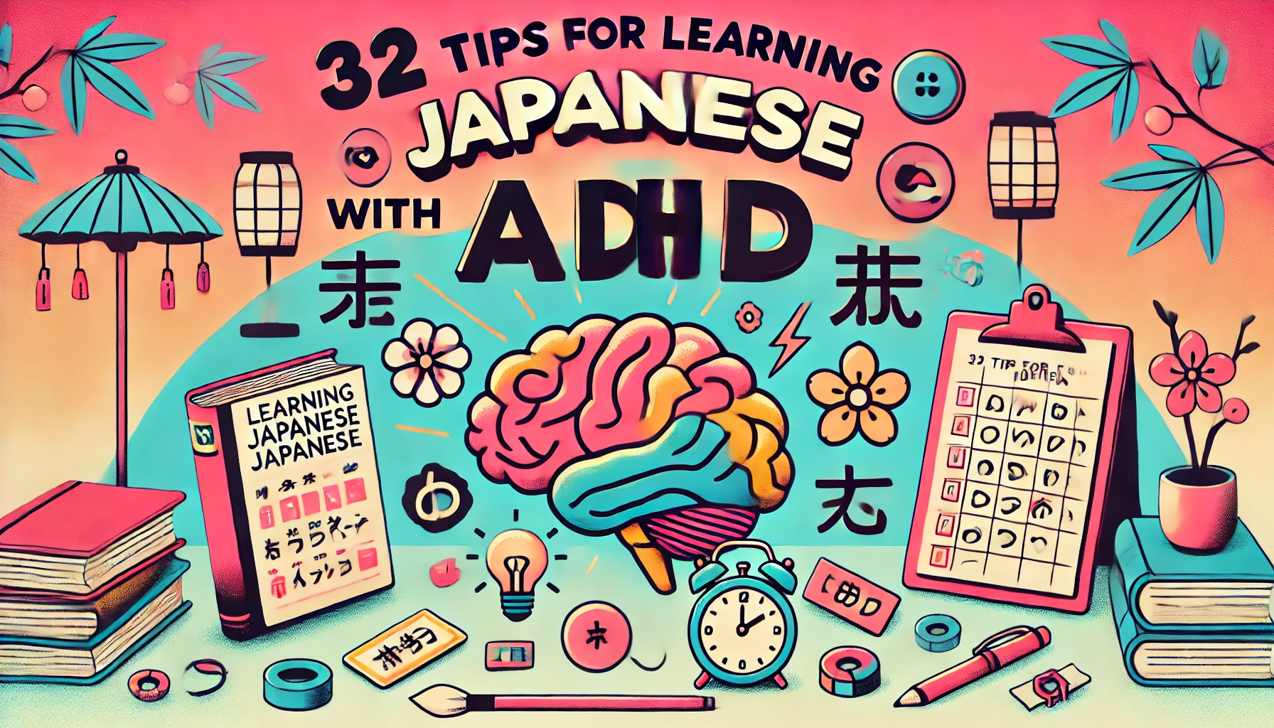 32 Tips for Learning Japanese with ADHD